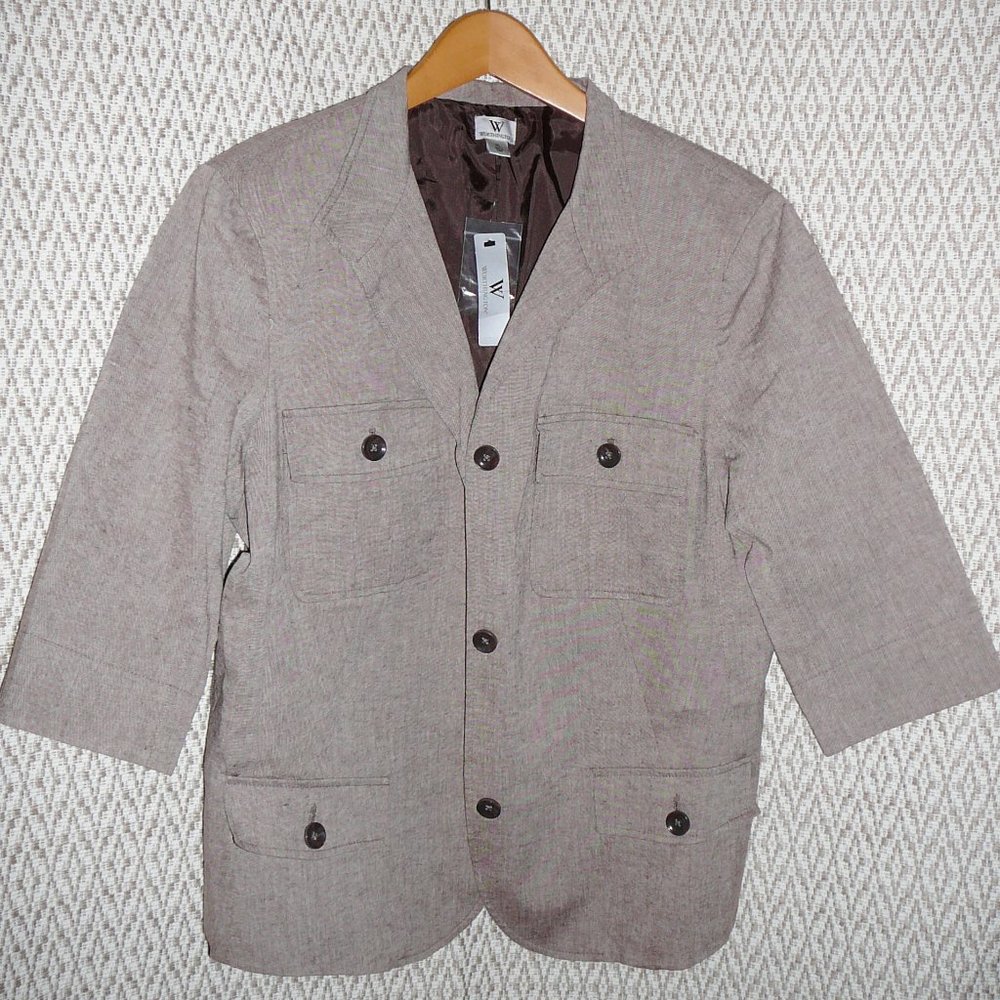 Worthington 3/4 Sleeve Blazer Suit Jacket XL NWT
